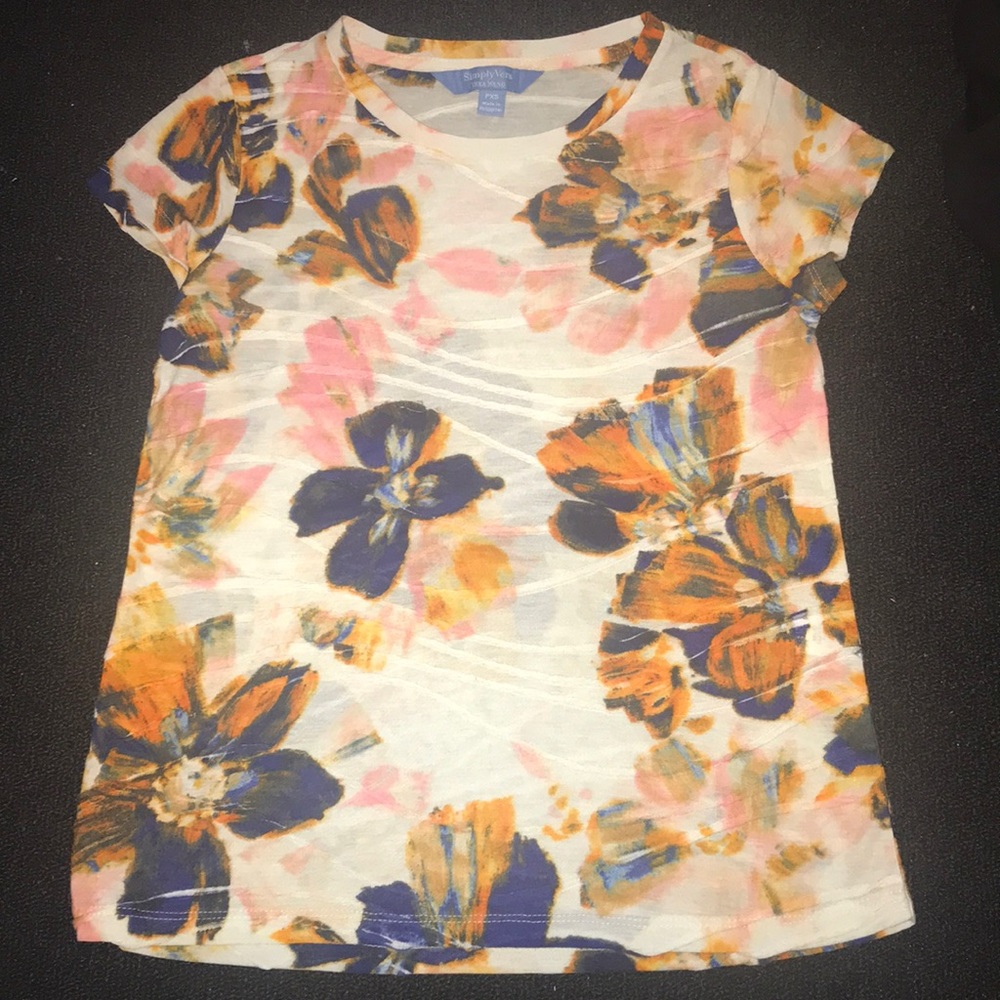 Simply vera vera Wang PXS floral T-shirt